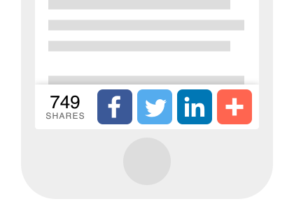 Instala barras de herramientas en tu página web para compartir en redes sociales
