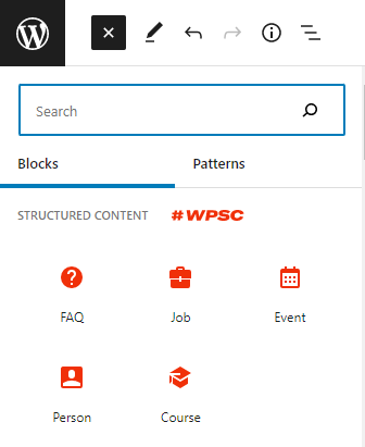 structured content wordpress post